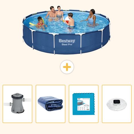 Bestway Bestway Steel Pro Ronde - 396x84 cm - 5-pièces  S326 (1/5)