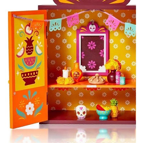 Altar zum Tag der Toten, Erinnerungsfoto-Rahmen-Schattenbox