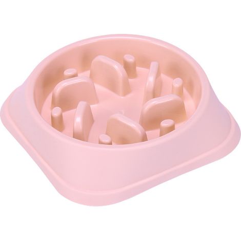 Gamelle Anti Glouton pour Chien de Grande Taille  Bol d'alimentation Lente et Saine, Favorise la Digestion de l'animal, Anti Vomissements, Pieds Antidérapants, Grand et Gros Chien XXL (Grand, Rose)