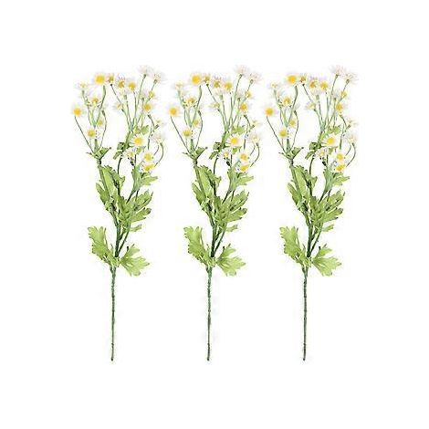 Lot de 3 fleurs de camomille artificielles décoratives pour la maison et les compositions florales