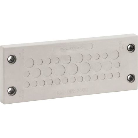 Placa de paso de cables ZVD Icotek KEL-DPZ 24/32 43730 Ø máx. terminal 10,2 mm Poliamida, elastómero gris, negro 1 ud