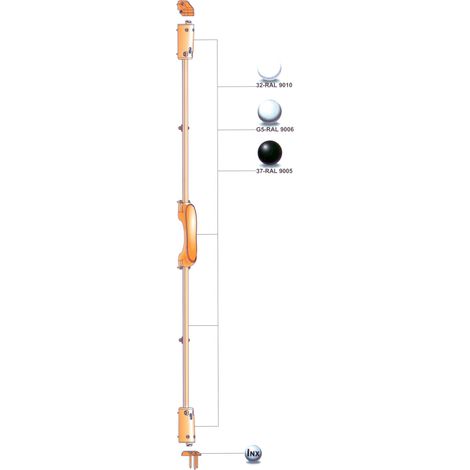 Crémone urgence PANAMA avec jeu de pênes blanc RAL9010 - FAPIM - 8300B1005432 (1/2)