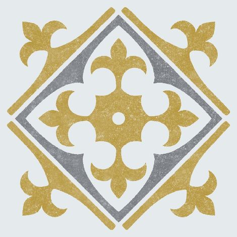 Dalles murales adhésives Or Lot de 6 (15 cm x 15 cm) (1/3)
