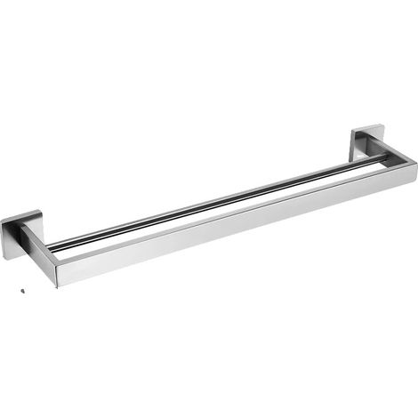 Badezimmerzubehör-Set, Wandmontage, Edelstahl, Doppelhandtuchhalter 400 (1/2)