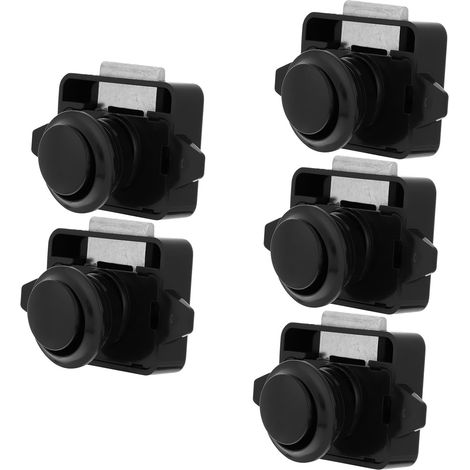 Veemoon Lot de 5 verrous à bouton, poussoir pour portes de placard (1/5)