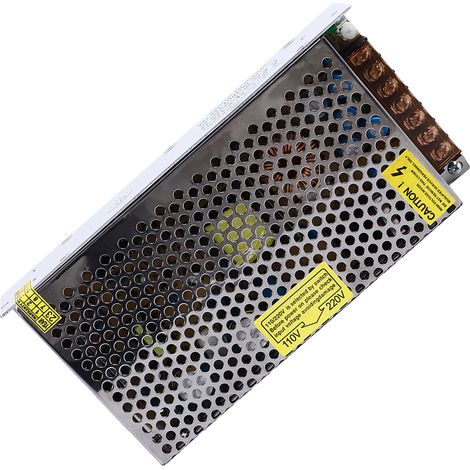 Alimentation à découpage 12V 10A 120W boîtier métallique protection surcharge pour bandeau LED caméra surveillance 220V (1/5)