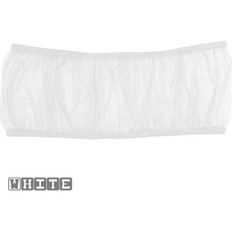 Gonna a rete per gabbia per uccelli domestici, rete in nylon per raccogliere i semi, bianca, L (1/5)