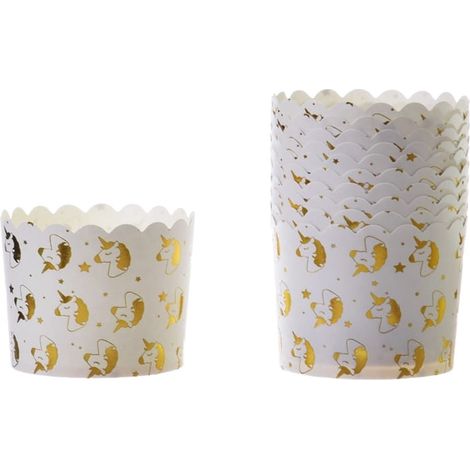 Pappbecher Einhorn 60 x 55 mm / 50 Stück