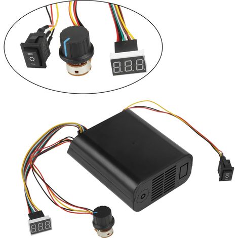 DC 10-55V 40A Digitalanzeige DC-Motor-Drehzahlregler CW/CCW Reversierschalter (1/5)