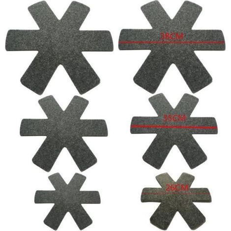 6 Pièces Protège-poêles et séparateur de casseroles pour rangement vaisselle, protection anti-rayures, gris, compatible avec tous types de ustensiles de cuisine (1/4)