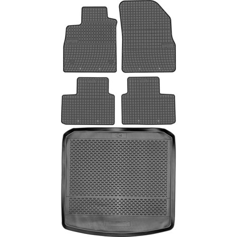 Set di tappetini in gomma per auto e tappetino per bagagliaio per Renault Talisman Kombi dal 2015