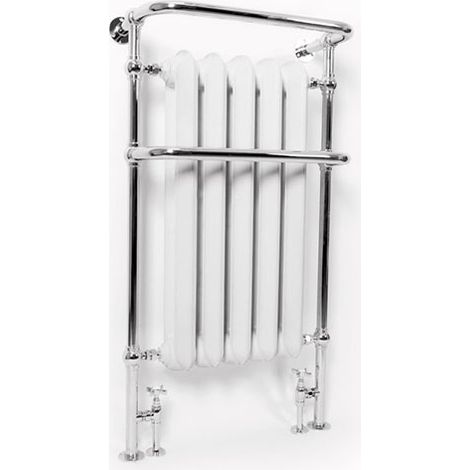 Radiateur fonte blanc sur pieds - Hauteur 1200mm Longueur 650mm 1031 watt - 5 éléments - PLA1200/650WS3