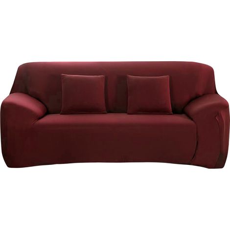 Housse de canapé extensible étanche pour canapé 3 places, protection anti-taches en polyester et élasthanne doux (1/5)