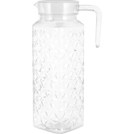Stück große, auslaufsichere Wasserflasche, transparenter Wasserbecher für Zuhause, 1,1 l-24X12.5X7.8CM-Transparent color (1/4)