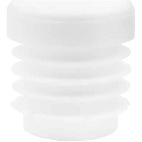 SYSFIX cantonera redonda 20mm interior blanca , Contera redonda interior 20mm con aletasPlástico color blanco.
