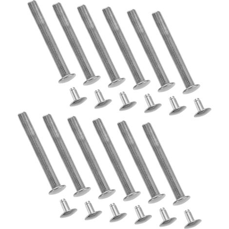 Rivets pour poignées d'éventail pliant, alliage de zinc argenté, installation facile et grande (1/5)