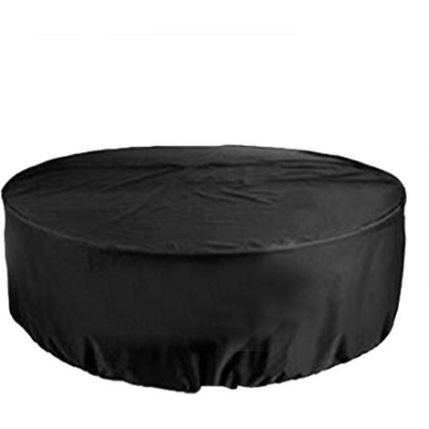 Housse argente ronde – revêtement meubles extérieur – tissu Oxford – protection poussière – table patio jardin