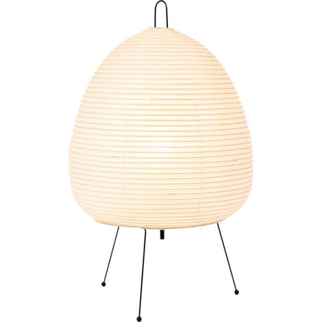 Lampe à poser en papier de riz 47 cm – Style wabi-sabi moderne – 15W E27 – Éclairage doux – Usage intérieur – Salon, chambre ou bureau (1/5)