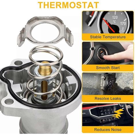 Boîtier de thermostat Sortie de liquide de refroidissement moteur 55565336 55579010 55593034-- (1/5)