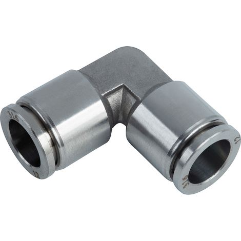 Codo de conexión rápida Tekalan de 90° de metal Ø10