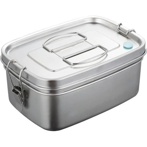 Boîte à bento double couche en acier inoxydable, design japonais (1/5)