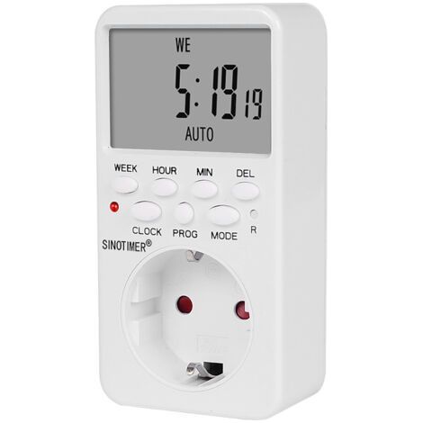 TM519 Digital Electronic Programmable Socket with Timer 220V 120V 7 Days 12/24 Hours (1/4)