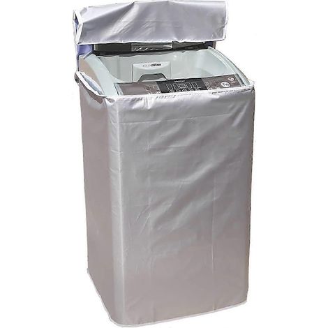 1 pièce - Housse de protection anti-poussière et anti-UV pour lave-linge à chargement par le haut (modèle « Wave Wheel »), taille M : 58 x 60 x 90 cm (1/5)