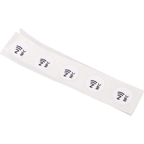 Étiquettes NFC Personnalisables en PVC Résistant à l'Eau, 30 Unités, 504 Octets, Compatibles avec TagMo pour Android et iOS (Blanc) (1/5)