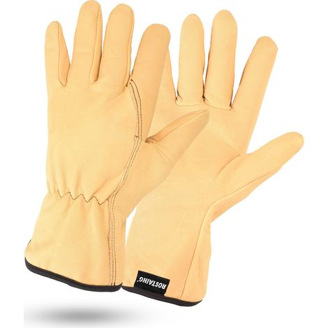 Paire de gant pour les travaux de jardinage cuir, T 10 ROSTAING