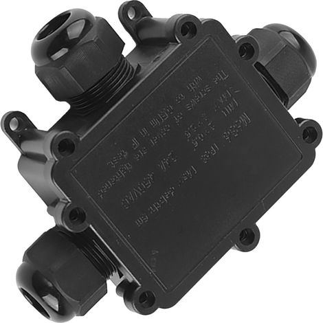 Boîte de dérivation électrique étanche IP68 en plastique M686 pour câble extérieur, raccord 3 voies en T (1/5)