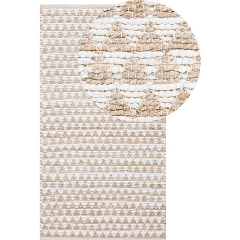 Rug TUNCELI Beige 80 x 150 cm Cotton