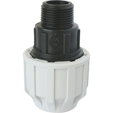 SOMATHERM PER VOI - Maschile plastica Raccordo diritto per D40 tubo in PE - M33 / 42 - bloccaggio esterno