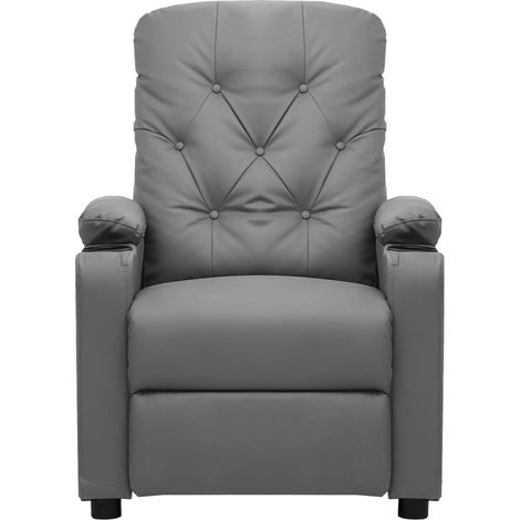 Maison Exclusive - Relaxsessel Grau Kunstleder