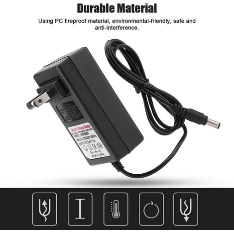 Chargeur de batterie lithium-ion 8,4 V 2 A, adaptateur secteur de remplacement pour voiture jouet et gyropode (1/5)