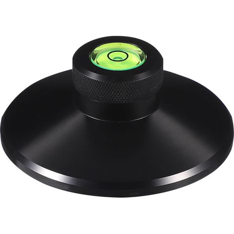 Stabilisateur à Disque Métallique Équilibré Noir Réduit la Fluctuations en Alliage D'aluminium Aéronautique pour Platines Vinyles et Lecteurs CD (1/5)