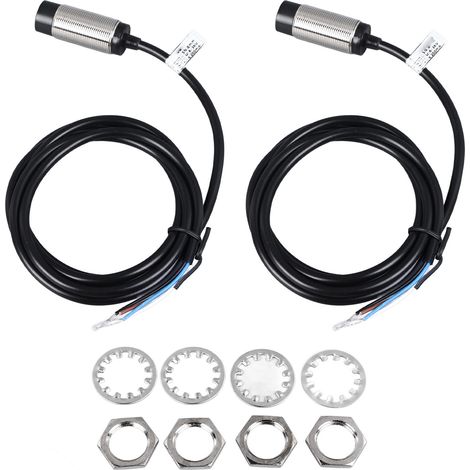 Capteur de proximité inductif, 2 pièces, Distance de détection de 8mm, DC 4 fils, approche NPN NO NC