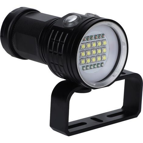 LED IP68 wasserdichte Taucherlampe, superhelle Taschenlampe für Outdoor- und Unterwassersportarten B15 (1/5)