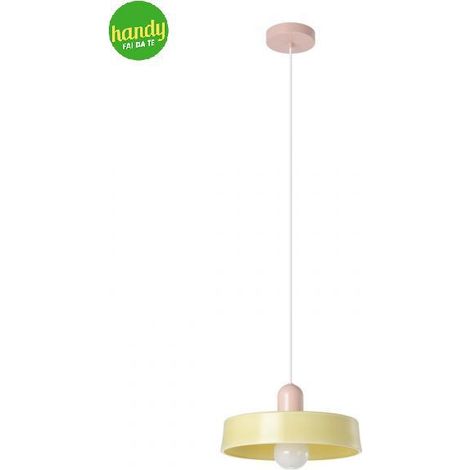 Lampada a sospensione Presa Eglo 1 x E27 32 cm rosa/giallo (1/4)