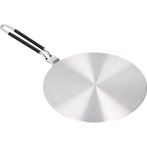 24 cm große Wärmeverteilungsplatte aus Edelstahl, Adapter für Gaskochfelder und Induktionskochgeschirr (1/5)