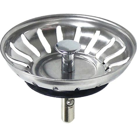 Filtre Évier - Bouchon D'Évacuation En Acier Inoxydable - Diamètre 80 mm - Pour Évier Cuisine - 1 Pièce (1/5)
