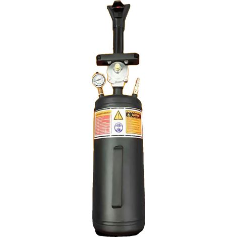 Inflador de neumáticos de alta presión, válvula de seguridad automática, construcción robusta de hierro, diseño compacto. (1/5)