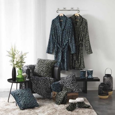 Peignoir Col Chale Collection Leopard (1/2)