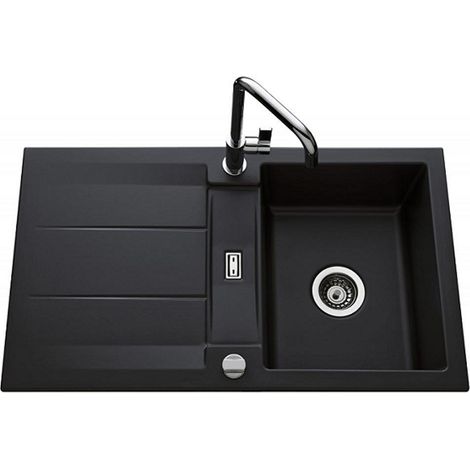 Évier de cuisine nigra GENEA - L 870 x l 510 x P 220 mm - sous-meuble 60 cm - Aquatop (1/3)