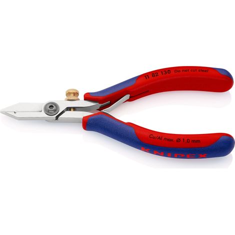 KNIPEX 11 82 130 Electronics Wire Stripping Shears with multi-component handles 140 mm (1/4)
