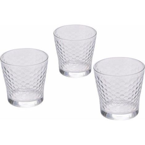 SET 3 BICCHIERI VETRO HONEY 290ML