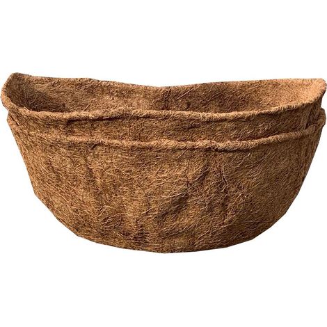 Pack of 2 Coco Wall Basket Planter Liner (50cm) (1/5)