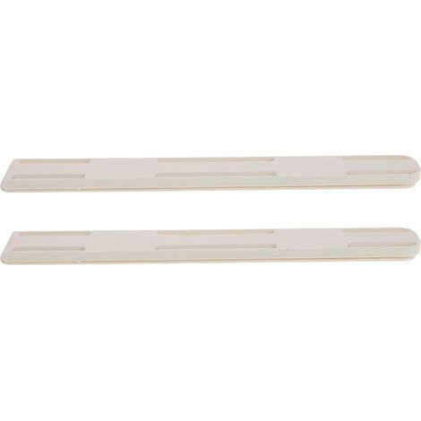 Glissière De Tiroir Auto-Adhésive 26.40 X 3.00 Cm Blanc Résistante Aux Chocs Pour Armoires Et Meubles De Cuisine (1/5)