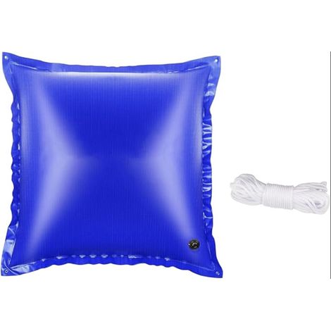 Coussin d'air Rond Piscine 120x120cm Bleu Couvrir Piscine Accessoire hiver auvent Piscine intempéries (1/5)