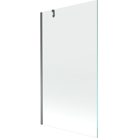 Mexen Next paravento per vasca da bagno a 1 anta 100 x 150 cm, trasparente, gun metal - 895-100-000-00-00-95 (1/5)