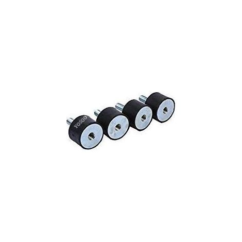 Supports d'amortisseur en caoutchouc Ensemble de 4 supports d'isolateur en caoutchouc avec goujons M8 Anti Vibration Silentblock,A (1/5)